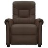 vidaXL Fauteuil de massage Marron Similicuir