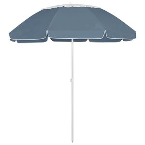 vidaXL Parasol de plage bleu 300 cm