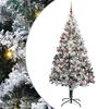 vidaXL Sapin de Noël artificiel Vert 210 cm PVC, Acier et Plastique