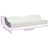 vidaXL Coussin cervical Blanc Mousse &agrave; m&eacute;moire de forme