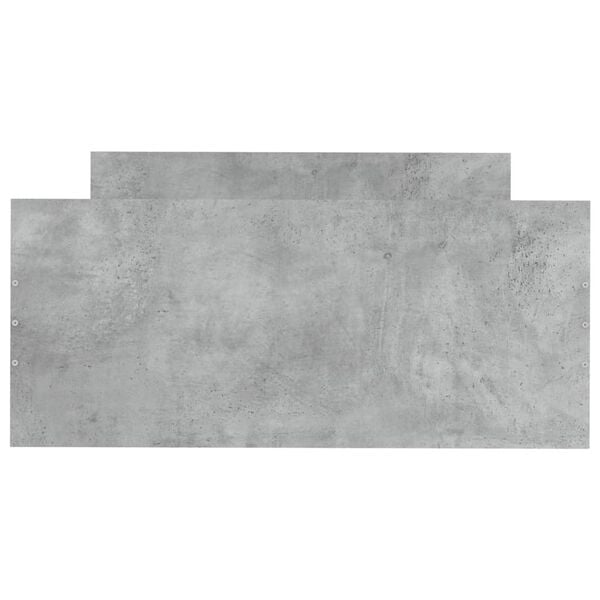 vidaXL Cadre de lit sans matelas gris b&eacute;ton 90x200 cm