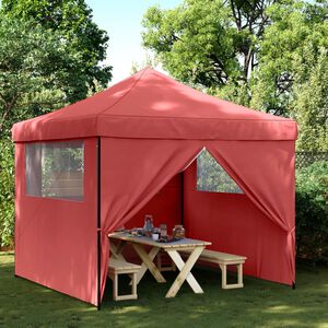 vidaXL Tente de r&eacute;ception pliable escamotable avec 4 parois lat&eacute;rales