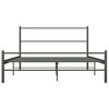 vidaXL Cadre de lit sans matelas gris m&eacute;tal 120x200 cm