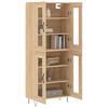 vidaXL Buffet haut Ch&ecirc;ne sonoma 69,5x34x180 cm Bois d'ing&eacute;nierie