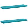 vidaXL Coussins de banc 2 pi&egrave;ces VUGHT 2 pc 100 % polyester Turquoise