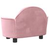 vidaXL Lit pour chien rose 66x40x45 cm velours