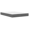 vidaXL Cadre de lit avec matelas Gris fonc&eacute; 120 x 190 cm Velours