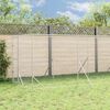 vidaXL Chenil d'ext&eacute;rieur pour chiens avec toit argent&eacute; 2x14x2,5 m