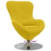 vidaXL Fauteuil &oelig;uf Jaune Velours