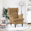 vidaXL Fauteuil marron velours