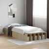 vidaXL Cadre de lit sans matelas chêne sonoma 75x190 cm