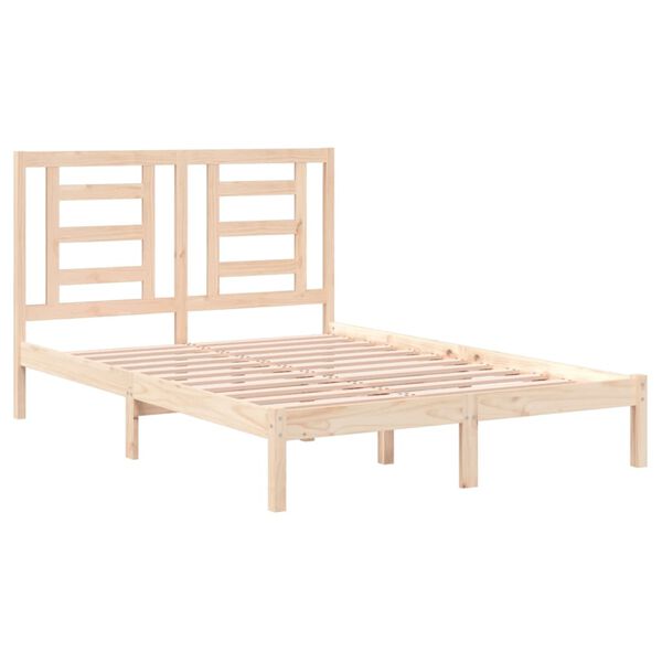 vidaXL Cadre de lit sans matelas 140x190 cm bois de pin massif