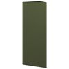 vidaXL Jardini&egrave;res 2 pcs vert olive triangulaire 30x26x75 cm acier