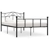 vidaXL Cadre de lit sans matelas noir m&eacute;tal 140x200 cm