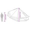 vidaXL Tente Tipi familiale avec toit Vert 680 x 430 x 270 cm
