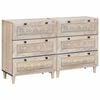 vidaXL Buffet 2 pcs Blanc 120 x 33,5 x 75 cm bois de manguier massif