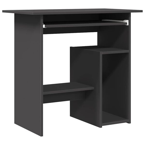vidaXL Bureau Gris 80 x 45 x 74 cm Aggloméré