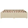 vidaXL Cadre de lit sans matelas cr&egrave;me 200x200 cm tissu