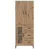 vidaXL Haut Armoire Montage mural Ch&ecirc;ne artisanal 69,5 x 34 x 180 cm