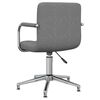 vidaXL Chaise pivotante de bureau Gris clair Tissu