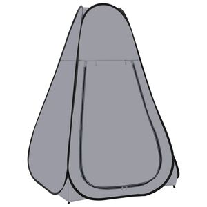 vidaXL Tente de douche escamotable Gis