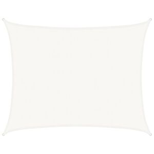 vidaXL Voile d'ombrage 160 g/m&sup2; Blanc 6x7 m PEHD