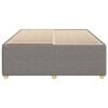 vidaXL Cadre de lit sans matelas taupe 140x190 cm tissu