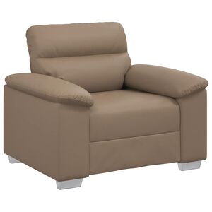 vidaXL Fauteuil cappuccino 60 cm similicuir
