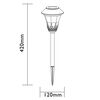 Luxform Ensemble de lampe solaire LED de jardin Tropez 3 pcs