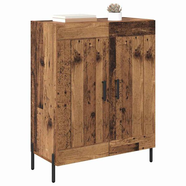 vidaXL Buffet Bois Ancien 69,5 x 34 x 90 cm Bois d'ing&eacute;nierie et fer