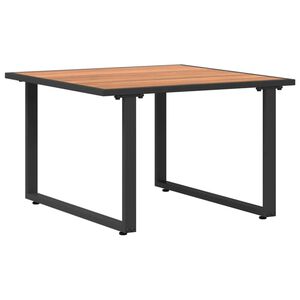 vidaXL Table basse Noir et Marron 55 x 55 x 35 cm