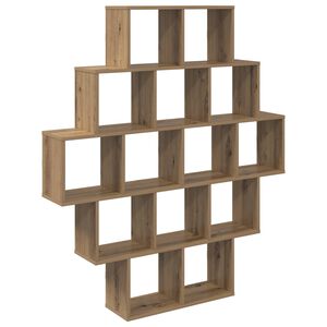 vidaXL &Eacute;tag&egrave;re Murale Ch&ecirc;ne artisanal 120 x 20 x 136 cm