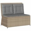 vidaXL Banc de jardin Beige polyrotin