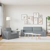 vidaXL Canap&eacute; 2 pcs Gris clair 182 x 80 x 82 cm tissu