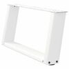 vidaXL Pieds de table basse en U 2 pi&egrave;ces Blanc 70 x (30-31) cm Acier