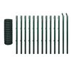 vidaXL Ensemble de cl&ocirc;ture Euro Acier 25 x 1,5 m Vert