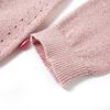 Cardigan pour enfants tricoté rose doux 116