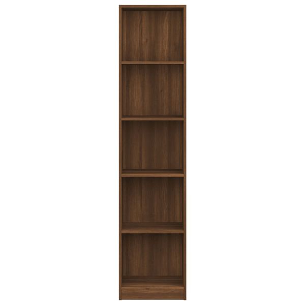 vidaXL Bibliothèque 5 niveaux Chêne marron 40x24x175cm Bois ingénierie