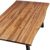 vidaXL Table &agrave; manger bois d'acacia massif 200x90 cm