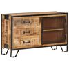 vidaXL Buffet 100x31x60 cm Bois de manguier massif brut