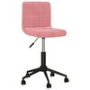 vidaXL Chaises pivotantes &agrave; manger lot de 2 rose velours