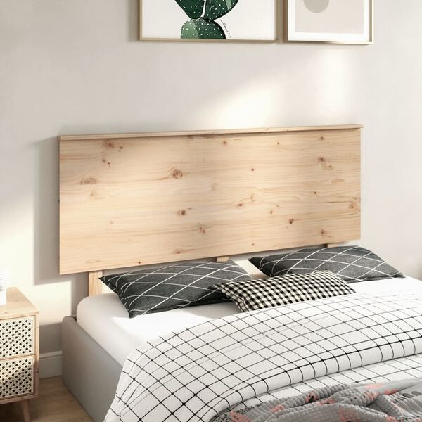 vidaXL T&ecirc;te de lit 154x6x82,5 cm Bois massif de pin
