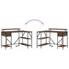 vidaXL Bureau Ch&ecirc;ne brun 120 x 79 x 86,5 cm Bois d'ing&eacute;nierie
