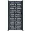 vidaXL Portail de jardin Anthracite 100x175 cm Acier Design carr&eacute;