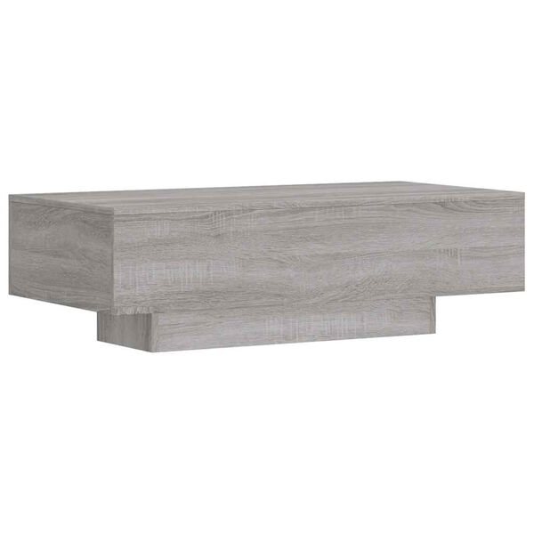 vidaXL Table basse sonoma gris 100x49,5x31 cm bois d'ing&eacute;nierie