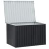 vidaXL Bo&icirc;te de rangement de jardin Anthracite 149x99x93 cm