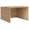 vidaXL Garage pour robot tondeuse beige 86x90x52/57 cm r&eacute;sine tress&eacute;e