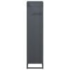 vidaXL Portant de bois chauffage anthracite 25x25x100 cm
