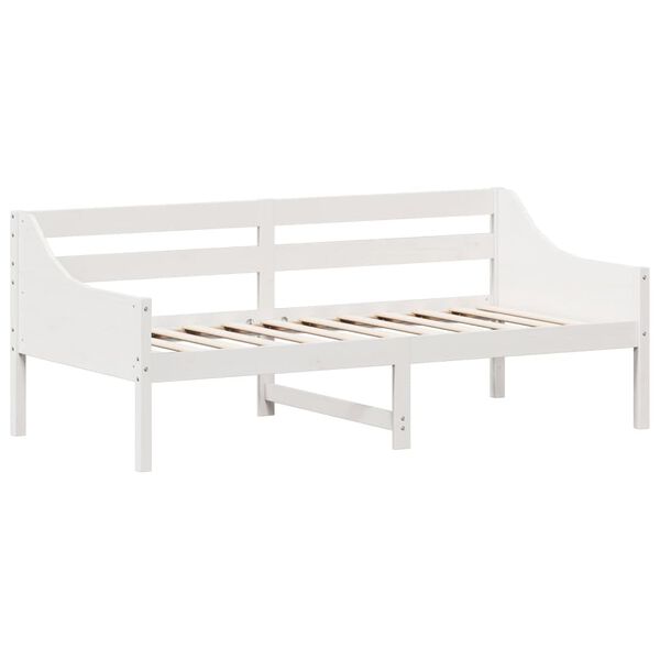 vidaXL Lit de jour sans matelas blanc 75x190 cm bois de pin massif