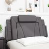 vidaXL Coussin de t&ecirc;te de lit Viana gris 100 cm similicuir